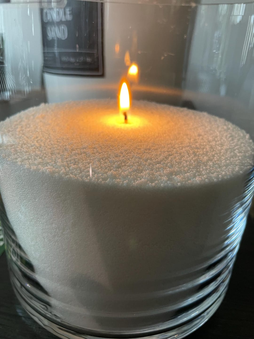 Customer photo review of Candle Sand 9.5kg/21 lb Bucket + 350 Wicks by Candlera®
