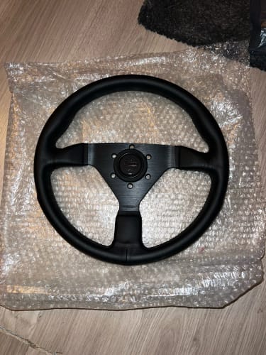 Customer photo review of Aftermarket Monte Carlo Steering Wheel Leather 350mm