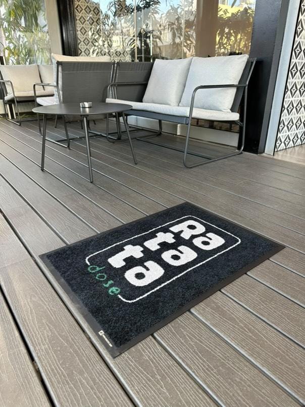 Customer photo review of Custom Indoor Logo Mat