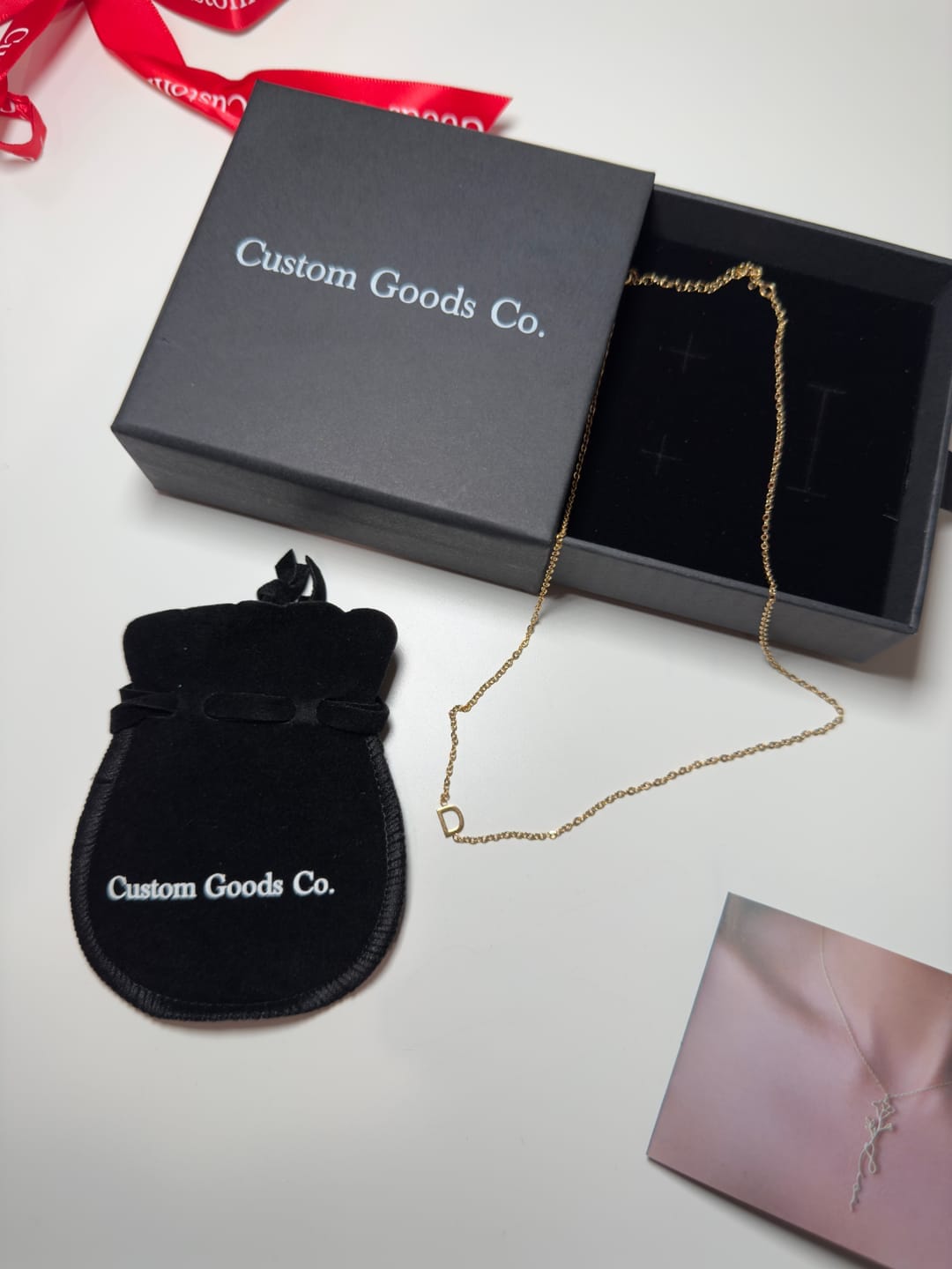 Customer photo review of Personalized Sideway Initial Necklace 18K Best Seller Valentine's Day Gift