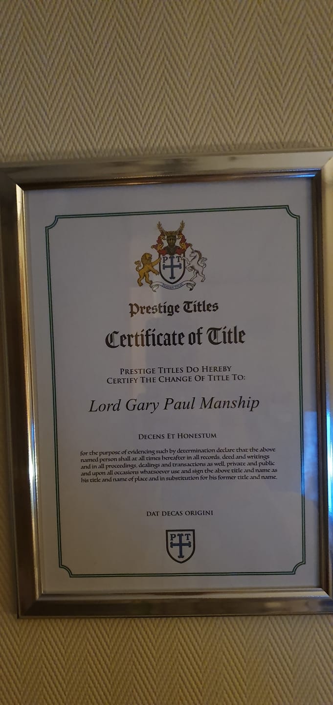Customer photo review of Lord & Lady - Couples Title Pack