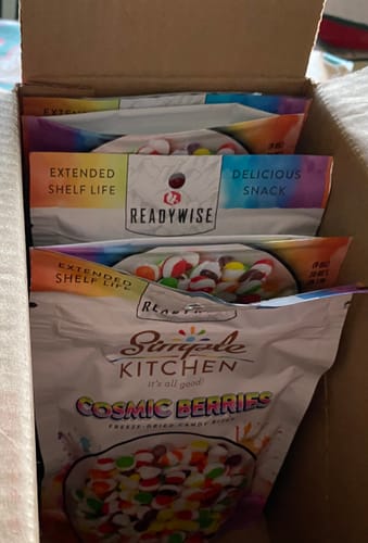 Customer photo review of ReadyWise Simple Kitchen Cosmic Berries 6-Pack