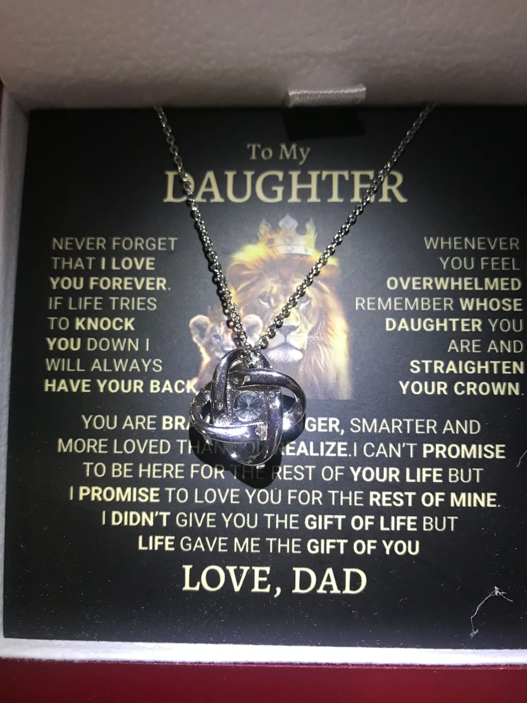 Customer photo review of [Almost Sold Out] Daughter - Gift of Life - (Christmas Delivery)