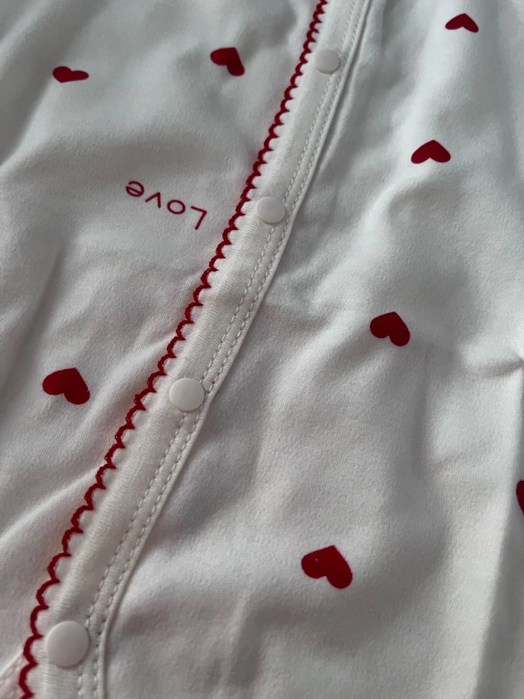 Customer photo review of Newborn Red Heart Print Jumpsuit