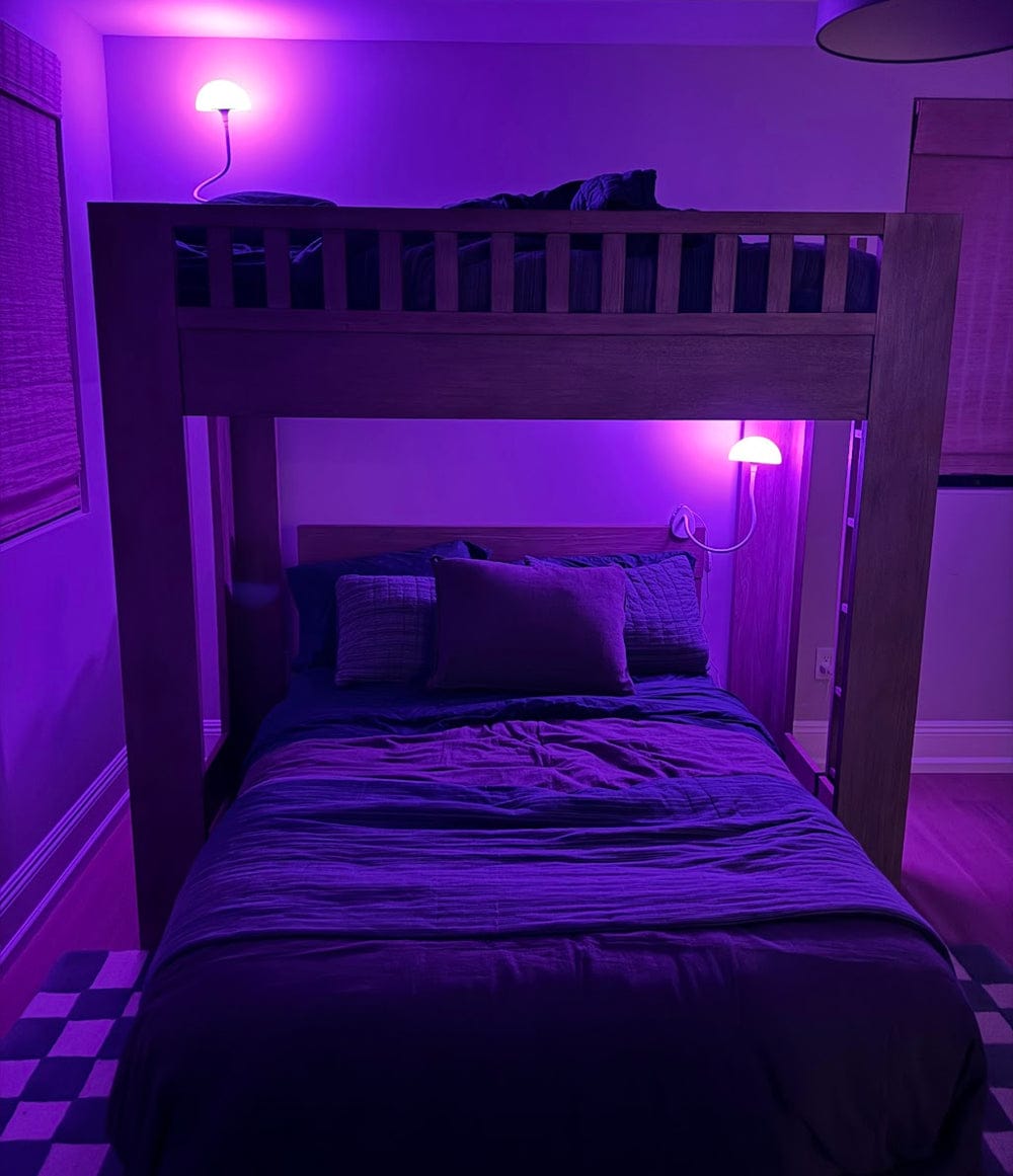 Customer photo review of Shroommate - 3 in 1 Clip On Light and Bedside Table Lamp