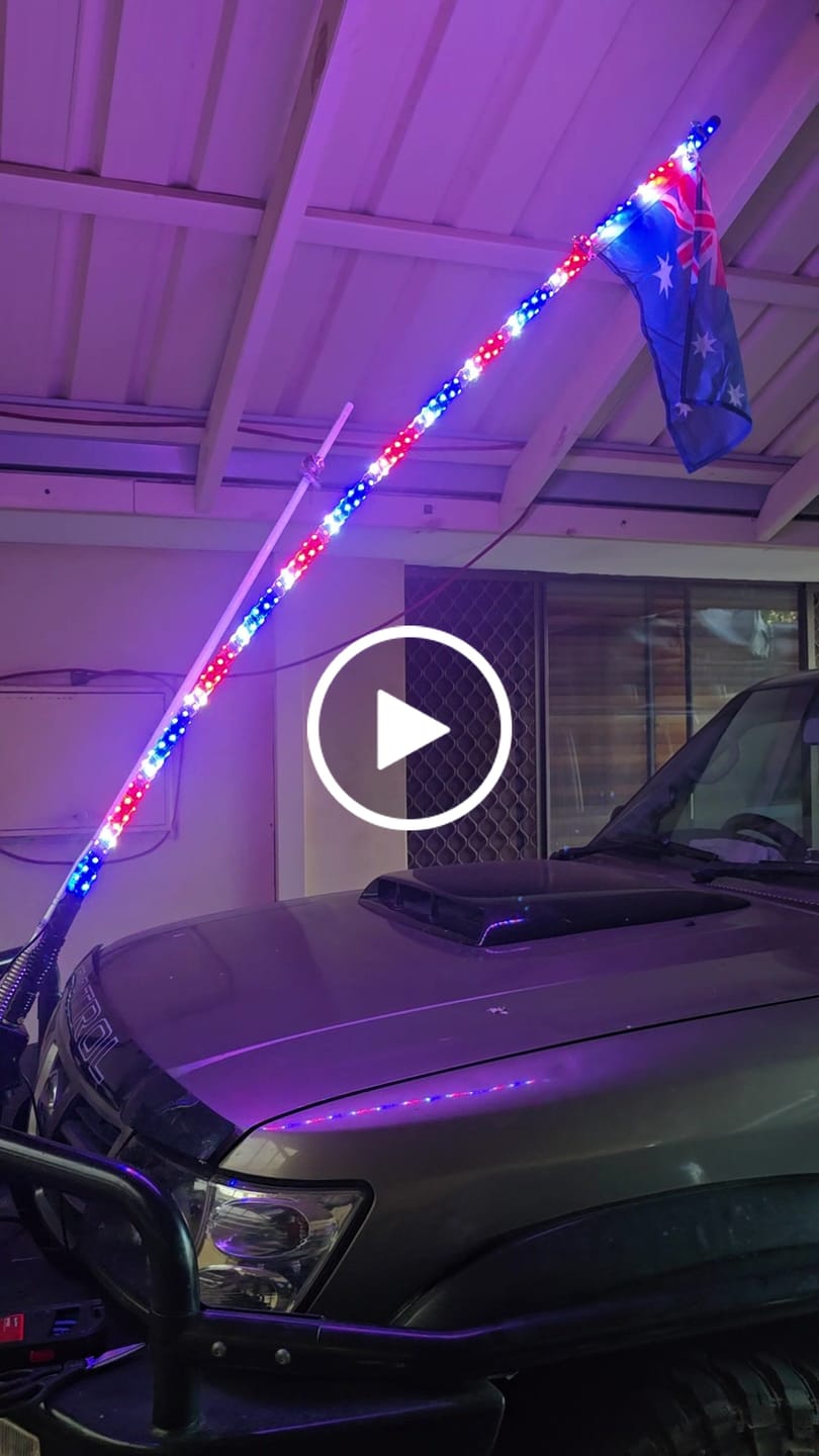 Customer video review of 6ft LED Whip Lights