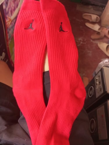 Customer photo review of Jordan Everyday Crew Socks (3 pairs)