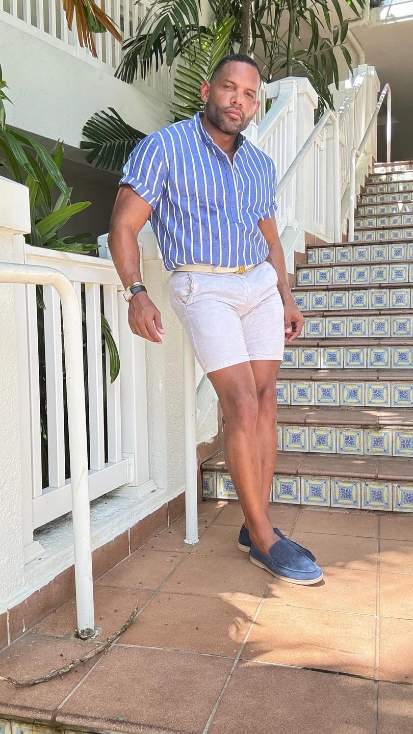 Customer photo review of Old Money Premium Suede Loafers