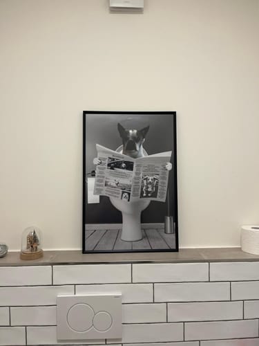 Customer photo review of Wichtiges Geschäft - Individuelles Poster