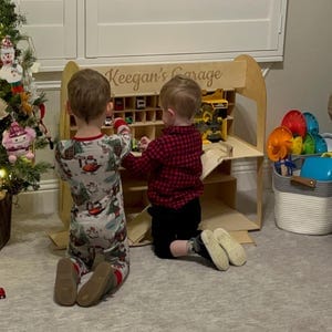 Customer photo review of Toy Car Garage Storage