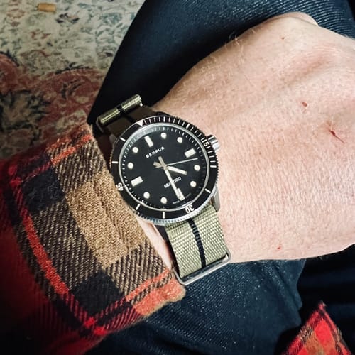 Customer photo review of Five Eye Nylon Watch Strap - Stripe