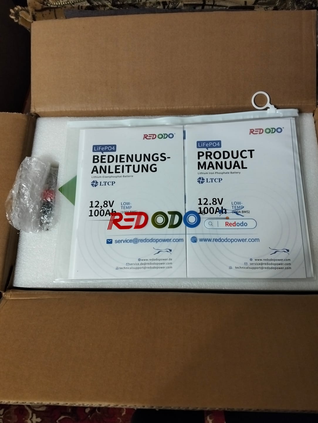 Customer photo review of 【Україна】0% ПДВ - Redodo 12V 100Аh LOW-TEMP LiFePO4 акумулятор глибокого циклу BMS 100A