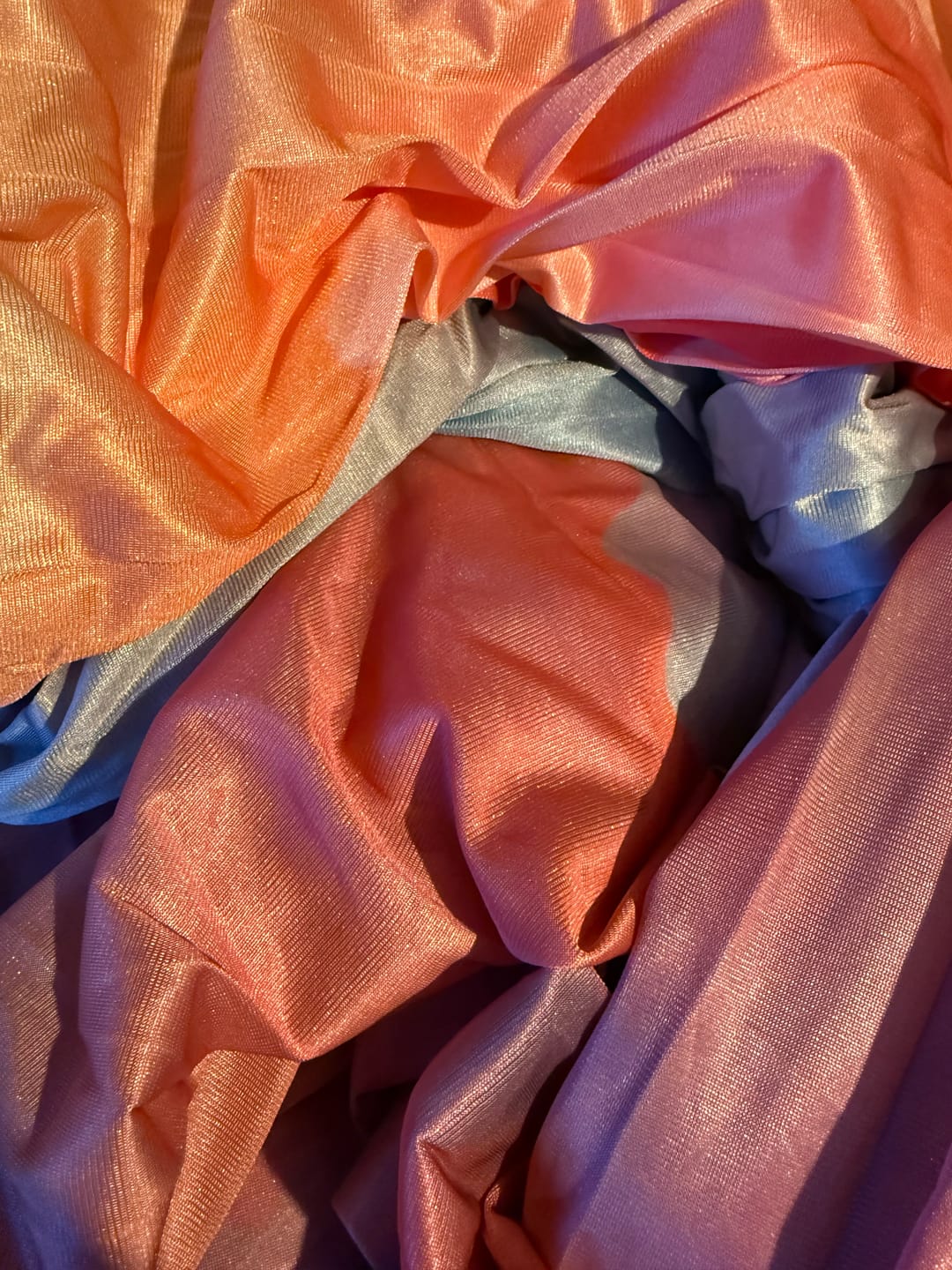 Customer photo review of Aerial Yoga Hängematte (Komplettset) - Farbe Colorful Clouds