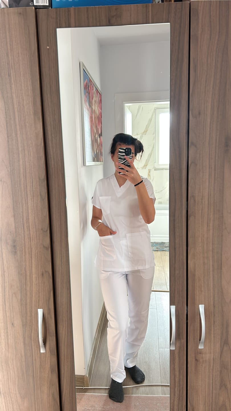 Customer photo review of Costum Medical Elastan Alb, Unisex - Model Classic Flex
