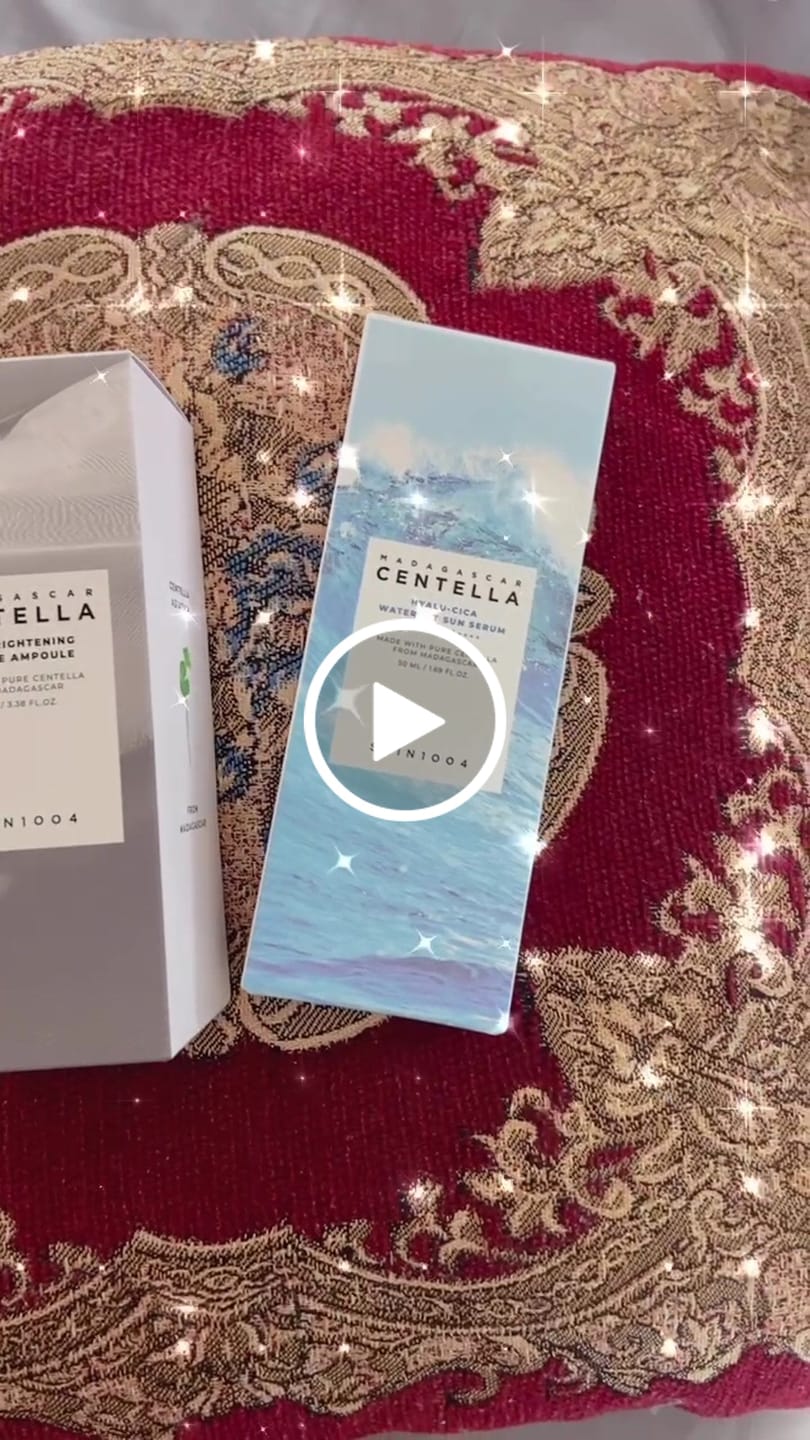 Customer video review of سيرم الحماية من الشمس المائي هيالو-سنتيلا من سكين1004 - 50مل