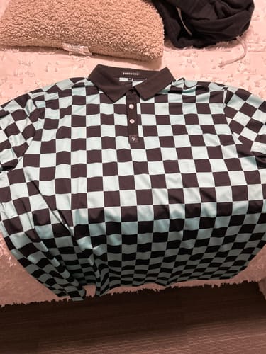 Customer photo review of Checkered - Teal/Black