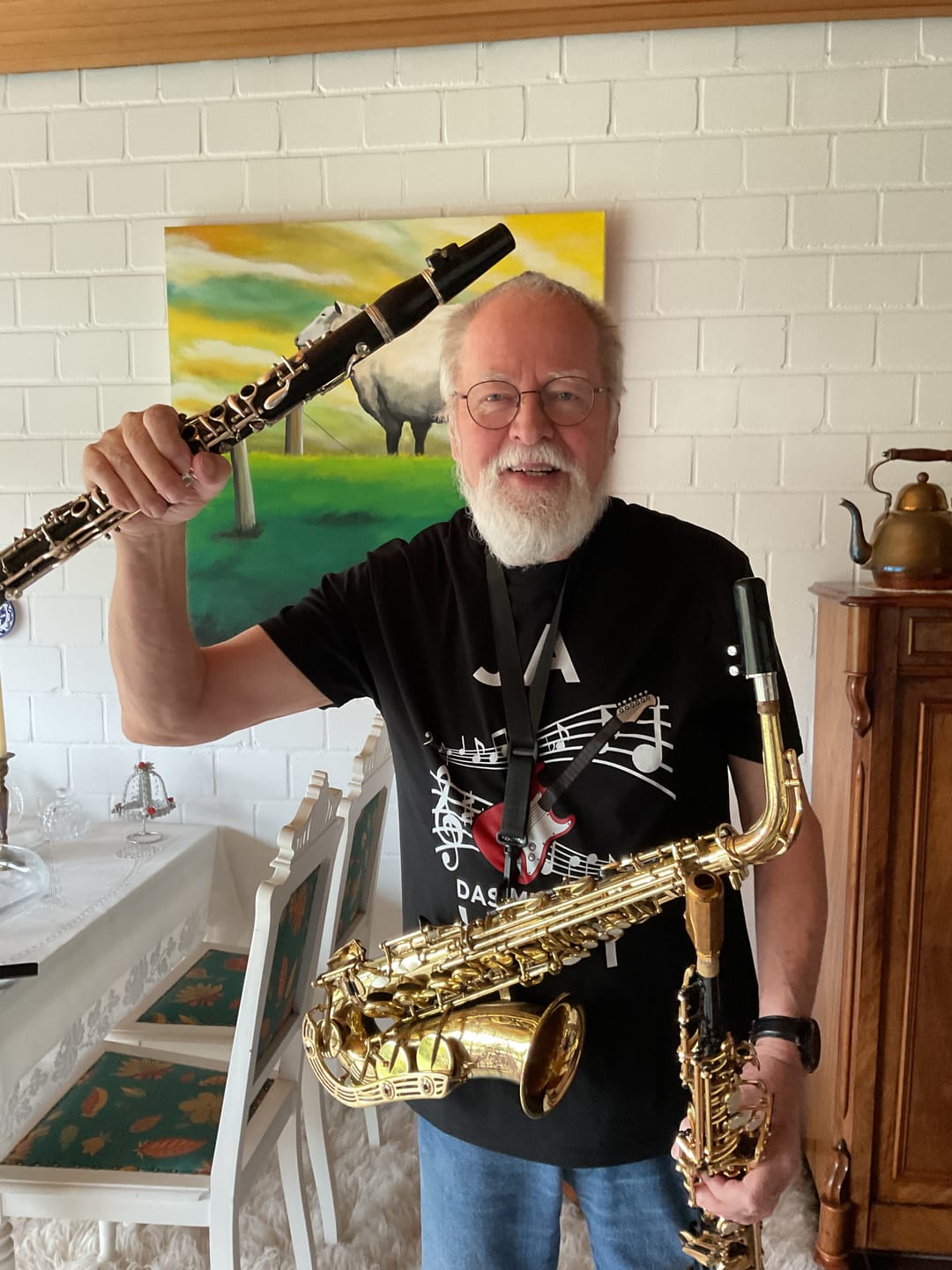 Customer photo review of Originelle Tasse – Saxophon