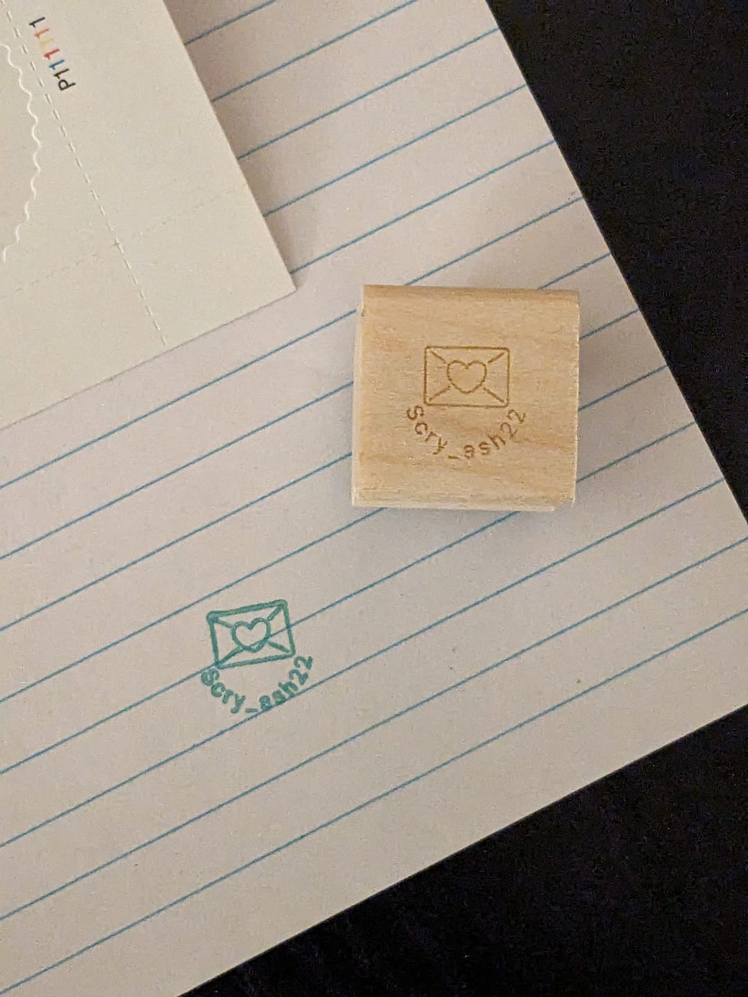 Customer photo review of Small Wood Stamp