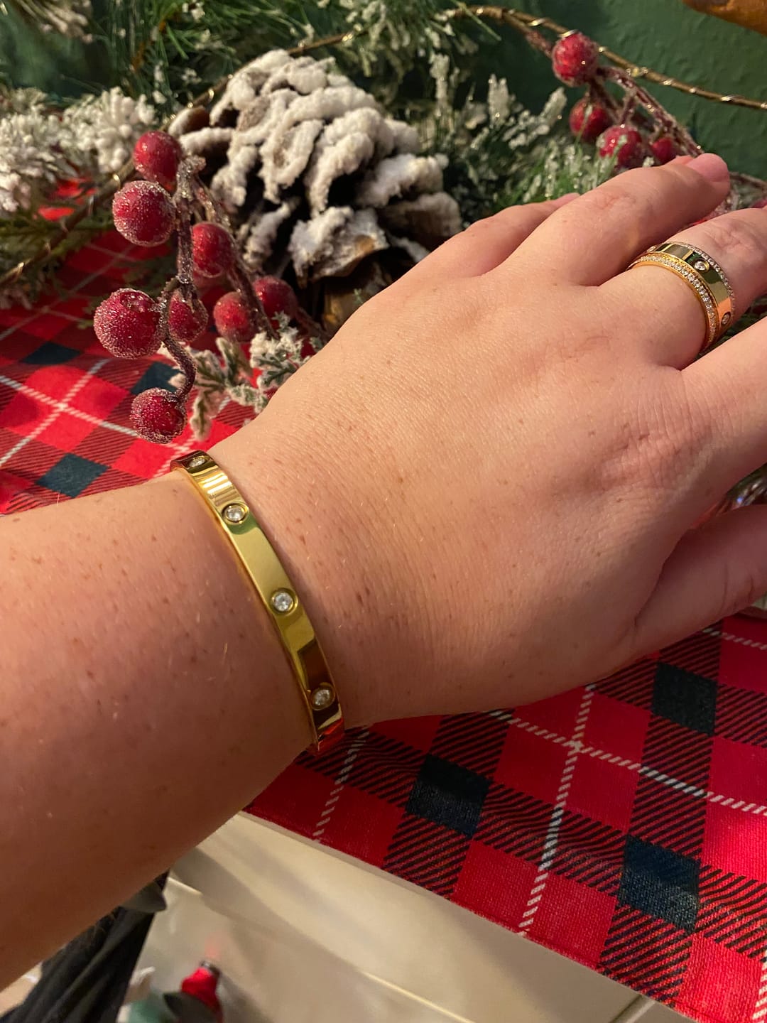 Customer photo review of Arianna Armreif | 18K vergoldet