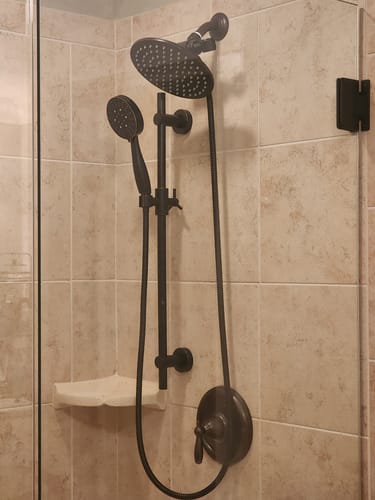 Customer photo review of Slide Bar with Shower Head Holder