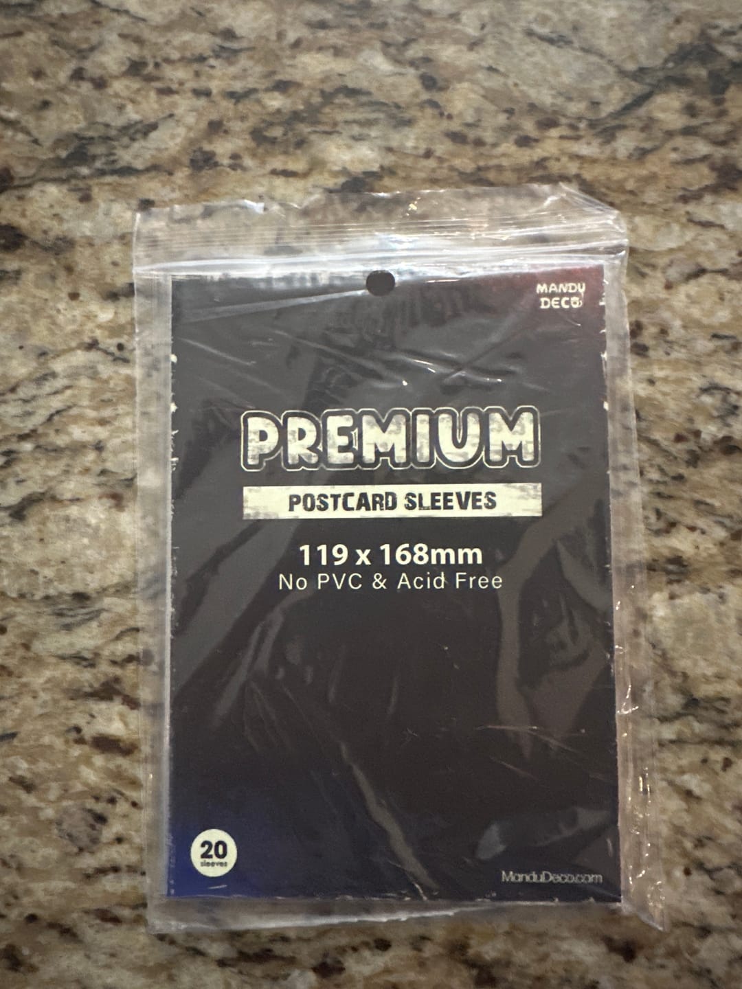 Customer photo review of LIMITED EDITION: PREMIUM POSTCARD SLEEVES - HOP VERSION (119x168MM)