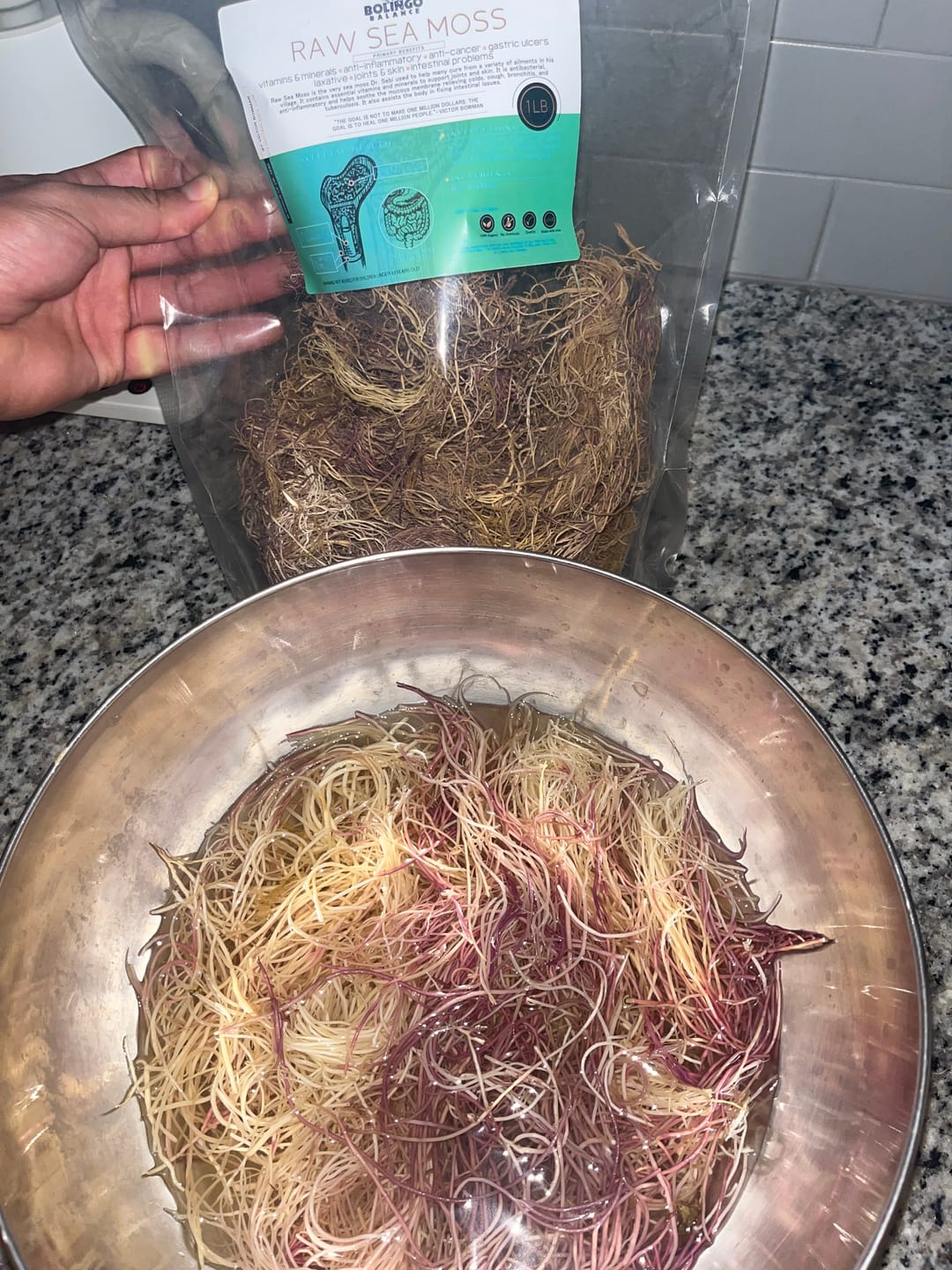 Customer photo review of 1 POUND RAW SEA MOSS