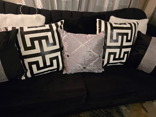 Customer photo review of Accent Velvet Pillow Case 50cm x 50cm