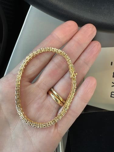 Customer photo review of Bracciale Tennis zirconi Bianchi 3 mm Argento
