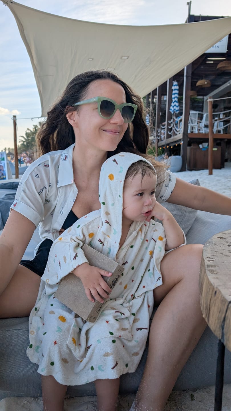 Customer photo review of Adventure Kids Hooded Beach Towel Poncho
