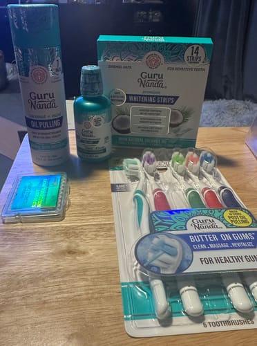 Customer photo review of Fluoride Free Whitening Toothpaste with Hydroxyapatite