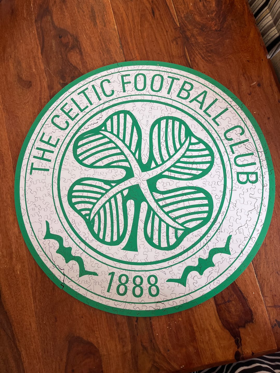 Customer photo review of Celtic FC® Logo - Wooden Puzzle