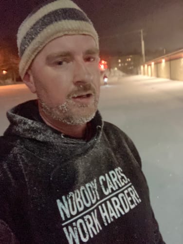 Customer photo review of NOBODY CARES ORIGINAL HOODIE