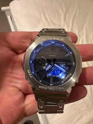 Customer photo review of Casio G-SHOCK-Premium Men's Stainless Steel Analogue Digital Watch GMB2100D-1A