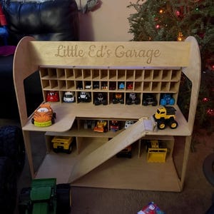 Customer photo review of Toy Car Garage Storage
