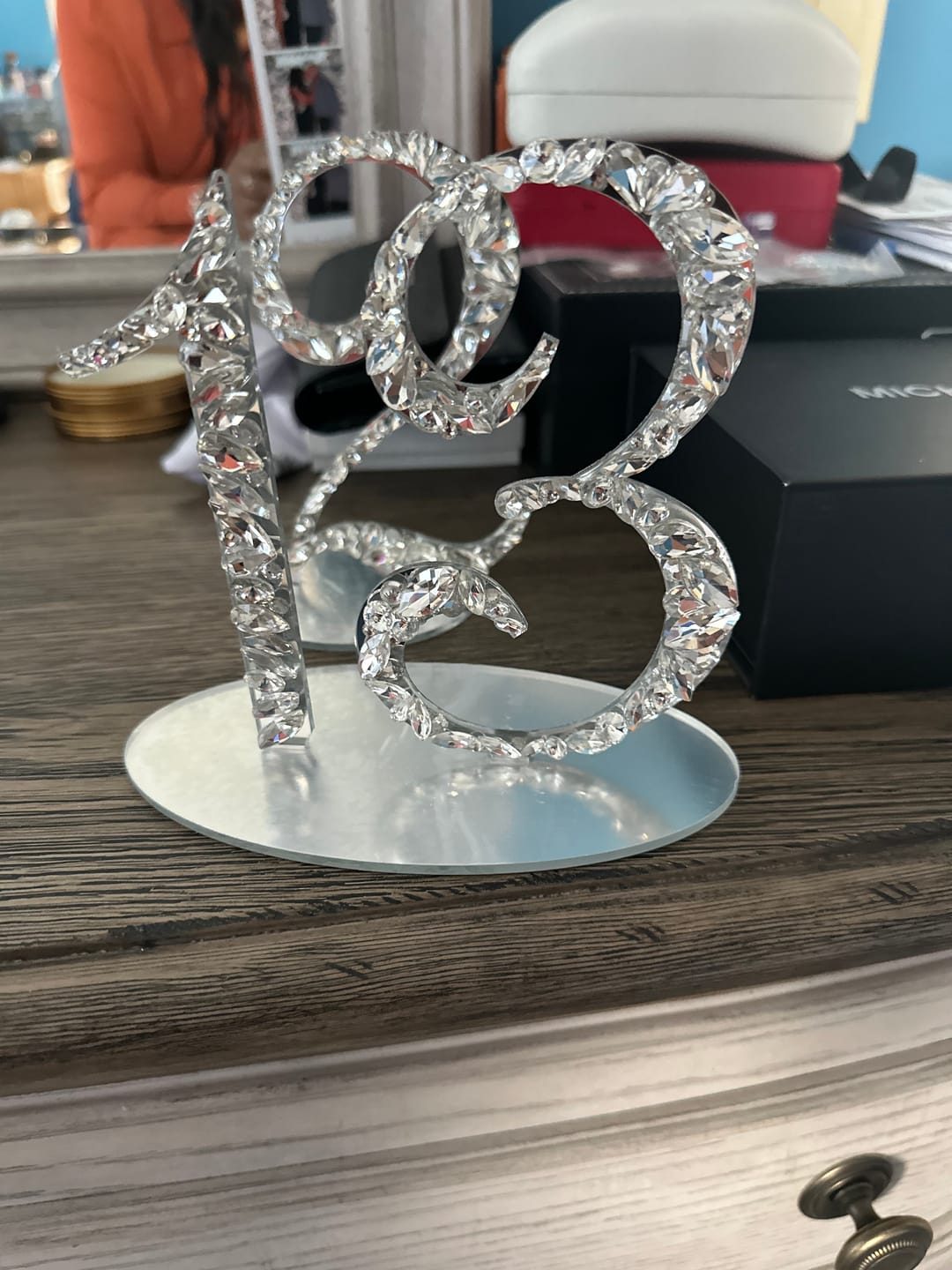 Customer photo review of Table Numbers Silver