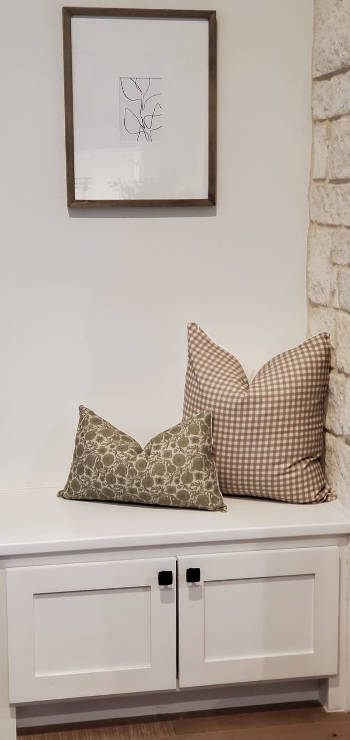 Customer photo review of Brown Gingham - 18" | 22" | 26"