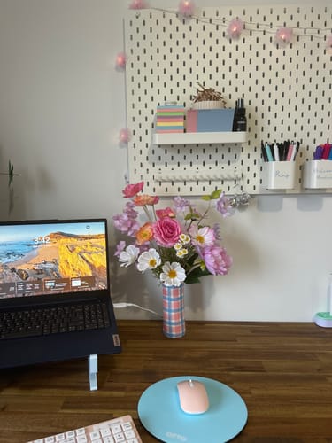 Customer photo review of Pastel Silk Flowers