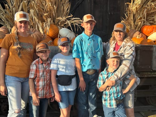 Customer photo review of Premium Custom Leather Patch Hats (Wholesale)