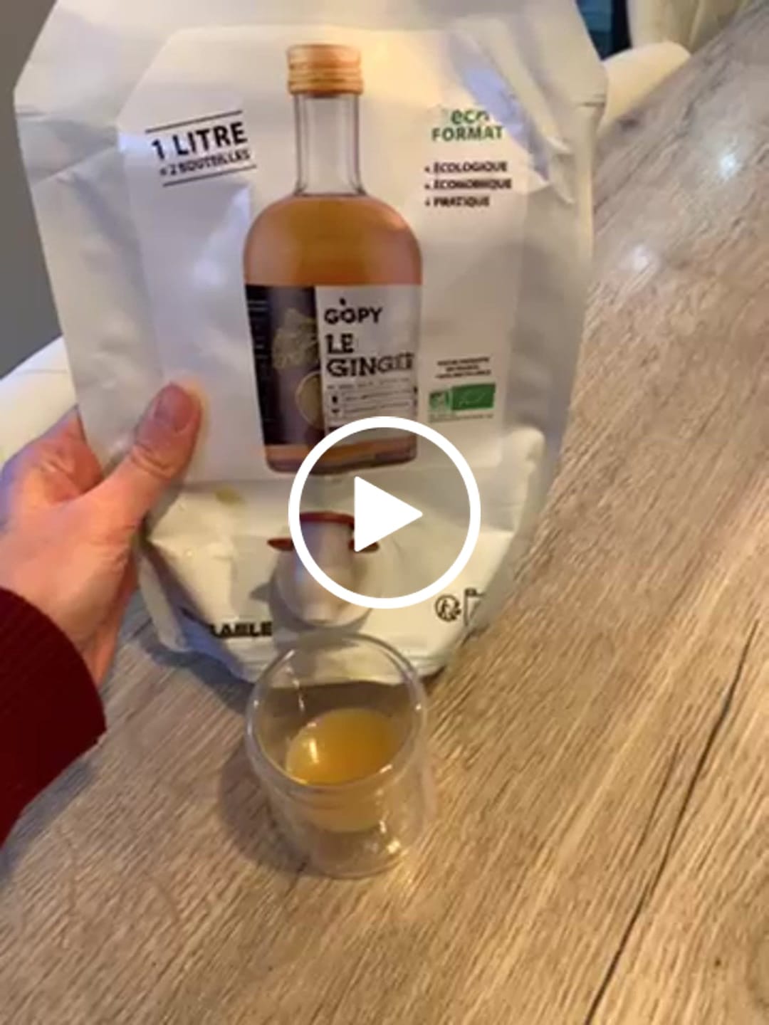Customer video review of Le Ginger Classique Pouche 1litre