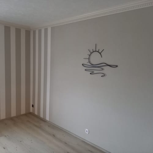 Customer photo review of Décoration Murale en Métal - Soleil (v03)