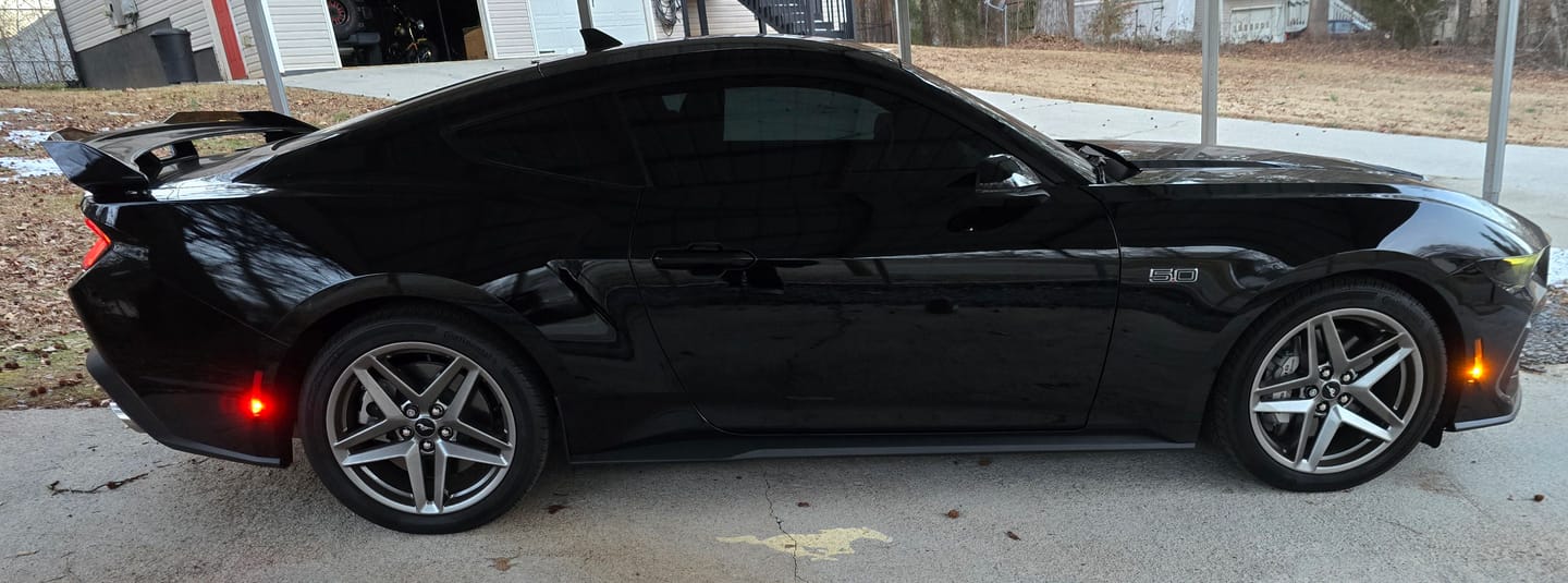 Customer photo review of PRE-ORDER 2024 + Ford Mustang Dark Horse Rear Spoiler Gloss Black ABS