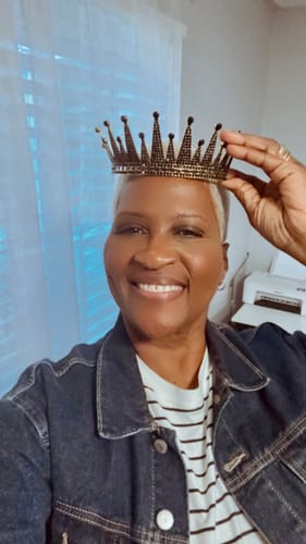 Customer photo review of Black Girl Magic Crown