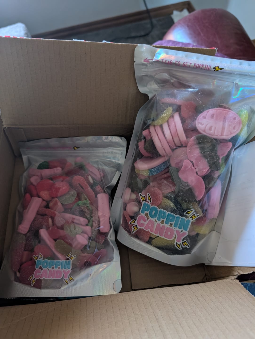 Customer photo review of Poppin Candy Custom Candy Bag