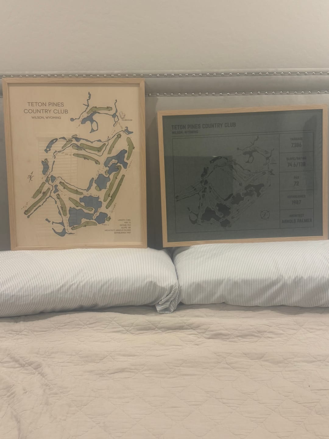 Customer photo review of Custom 3D Wood Golf Course Map