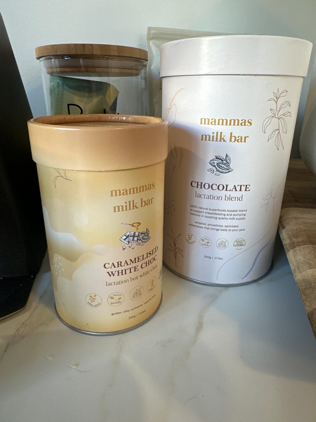 Customer photo review of Lactation Caramelised White Hot Chocolate