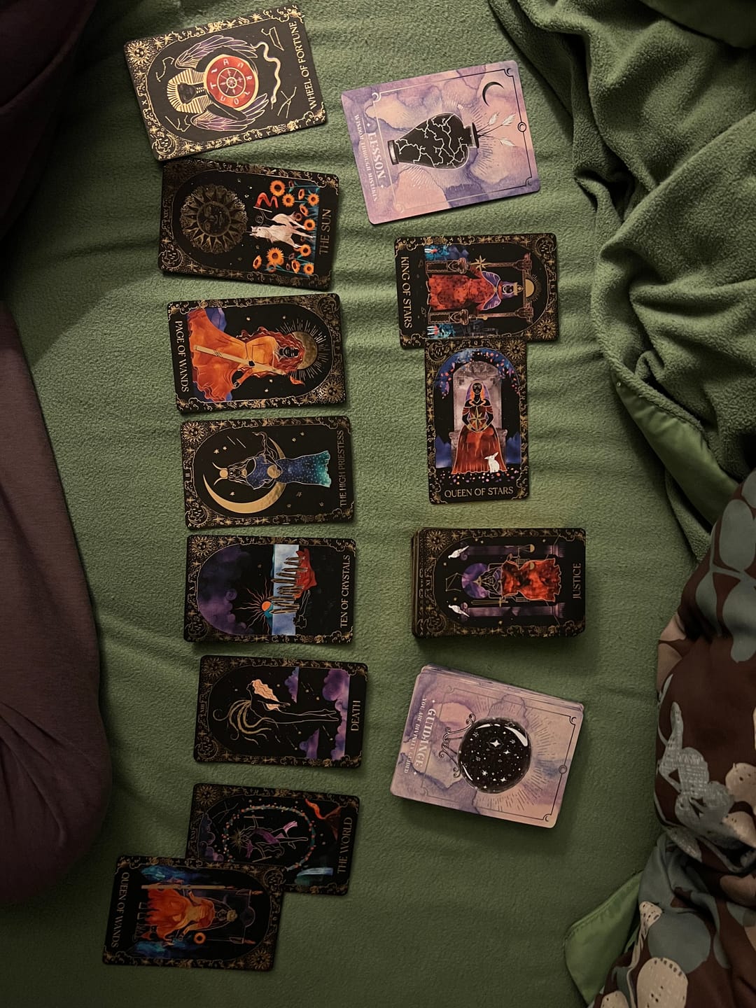 Customer photo review of Dreamy Moons Tarot