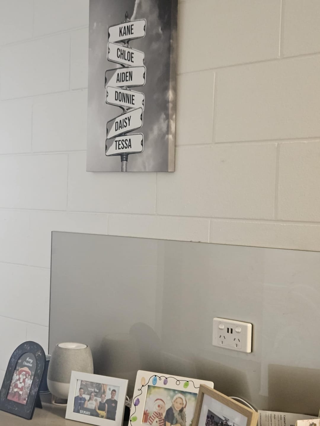 Customer photo review of NAMES ONLY STREET SIGN by Cstm Canvas