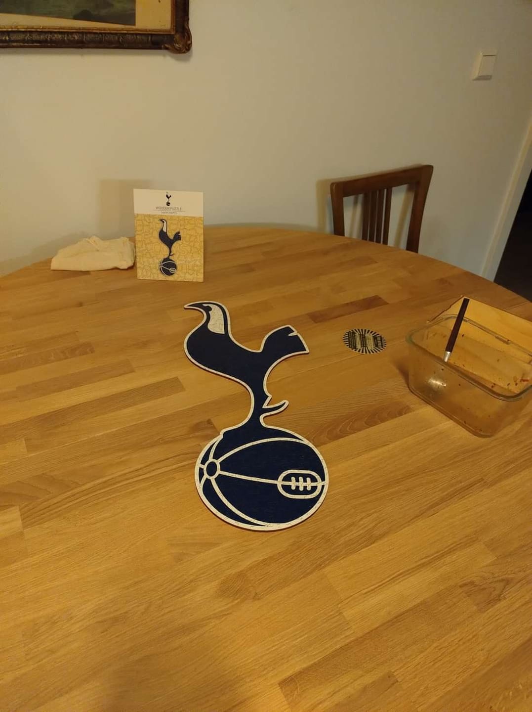 Customer photo review of Tottenham Hotspur FC® Logo - Wooden Puzzle