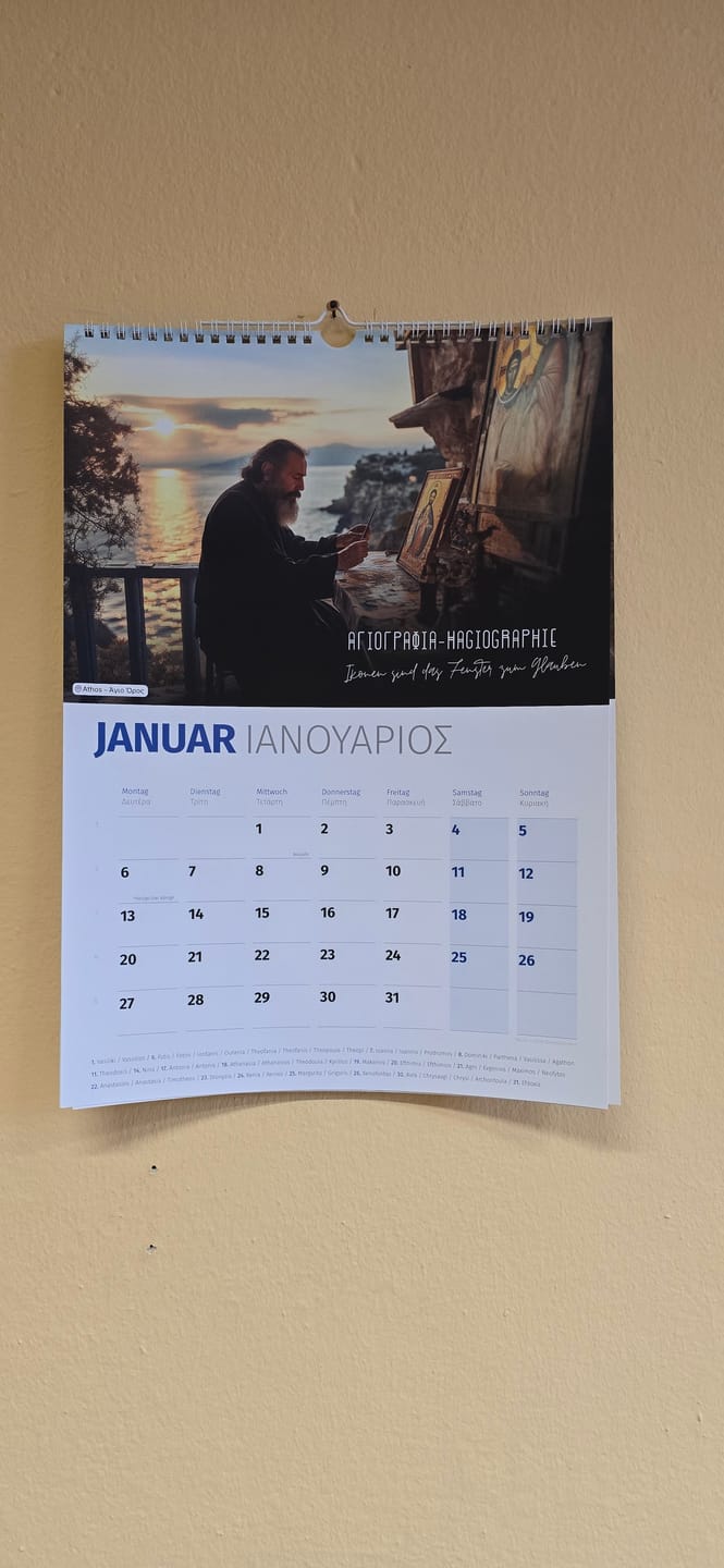 Customer photo review of DU BIST GRIECHE Kalender 2025