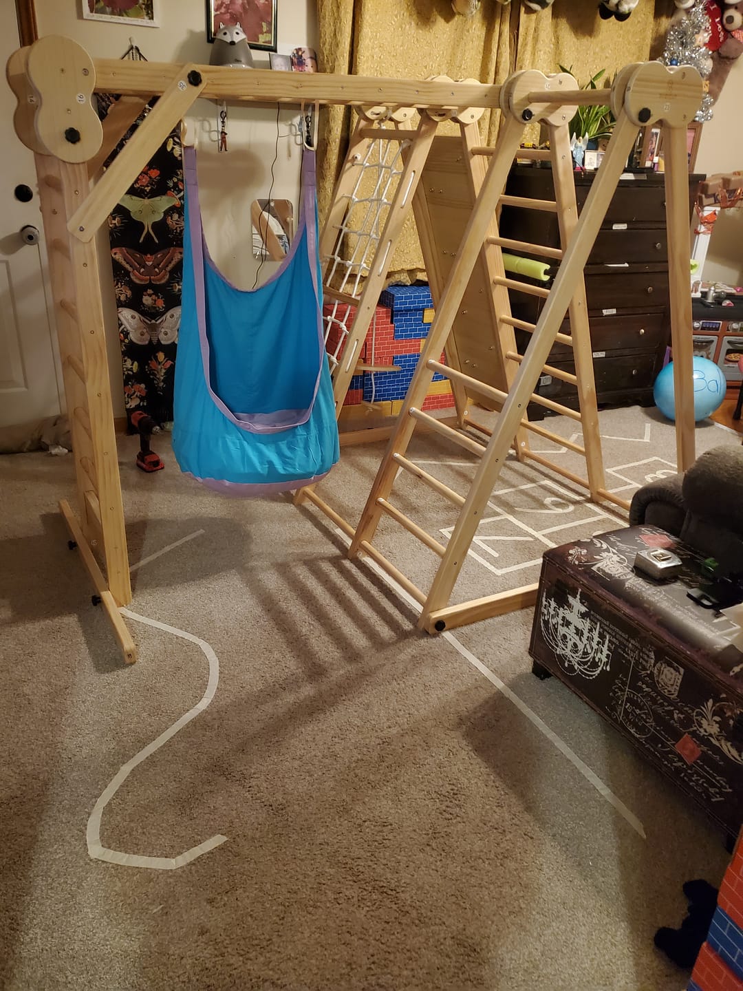 Customer photo review of Sensory Swing for Large Climbers – Soothing Play Add-On (Climber Not Included)